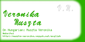 veronika muszta business card